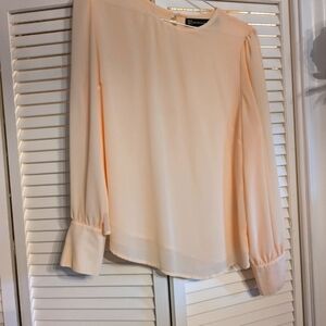 NY&C light peach blouse size M